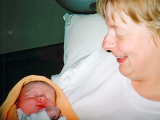 Mother and son. Mother and son together.