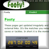 button for website Footy