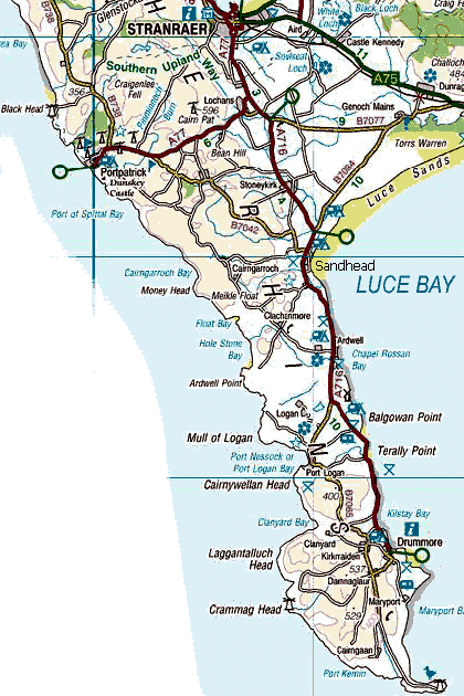 Map of Luce Bay.