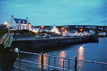 Mull of Galloway lighthouse. Sunset at Port Patrick.